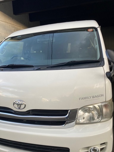 編集中　ハイエース　ワイドミドルルーフ　ホワイト　H21年式　アネックス製キャンピングカー