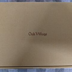 【未使用】Oak Village　寄木の積木 木箱入りの画像