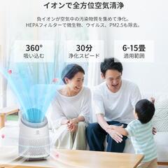 卓上 空気清浄機 小型 ポータブル 10畳 1台多役　花粉対策・節電対策　卸ます　転売OK　倒産品　まとめ売り　ネット商材　アマゾン引き上げ商品　メルカリ　副業の画像