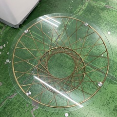 Franc franc ガラス天板ローテーブルの画像