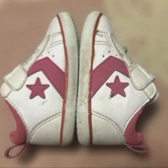 CONVERSE ベビーシューズ 12.0センチ　 ホワイト/ピンクの画像