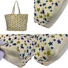ジミーチュウ JIMMY CHOO トートバッグ スタースタッズ ホワイトの画像