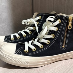 コンバース CONVERSE スニーカー オールスター ゴールドジップ 3 ハイカット　23.5 の画像