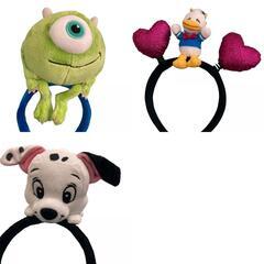 186000 現状品 Disney ディズニー 7点 カチューシャ ミッキー ベイマックス トイストーリー モンスターズインク まとめ売り [0000000001092]の画像
