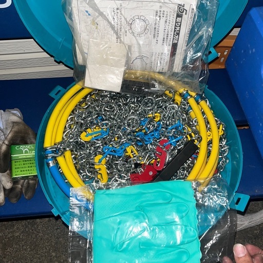 ジムニーサイズ春山に！ブリヂストンタイヤチェーンほぼ新品