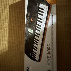 CASIO ミニキーボード　アダプター付きの画像