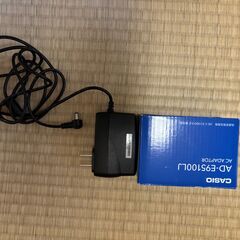 CASIO ミニキーボード　アダプター付きの画像