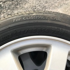 14インチ！ダイハツ純正 155/65R14  エコピア ８分山 ４本セットの画像