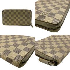 ルイヴィトン LOUIS VUITTON 長財布 ダミエ ジッピーオーガナイザー アズール N60012 ベージュの画像