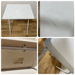 学習塾に役立つ机、椅子、クッション、荷物台4セットの画像