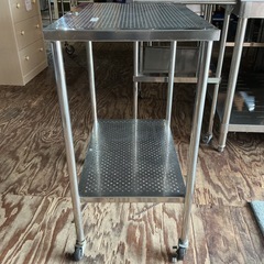 CSワゴン✨サカエステレンス製キャスター付き❗️キッチンワゴンミニテーブルワゴン作業台業務用シルバーの画像