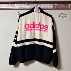 130・古着・adidas・ライトアウター・フルジップトラックジャケット・M〜L程の画像