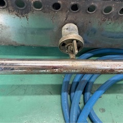 【中古】大阪引取歓迎　ガステーブル　たこやき台　鉄板3枚仕様　ガス3口　都市ガス　屋台　出店　野外販売も【II193　KNI1F068】の画像