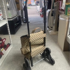 キャリーカート　ショッピングカート　3輪タイプ　保冷　階段　台車　移動　買い物　便利　中古　①の画像