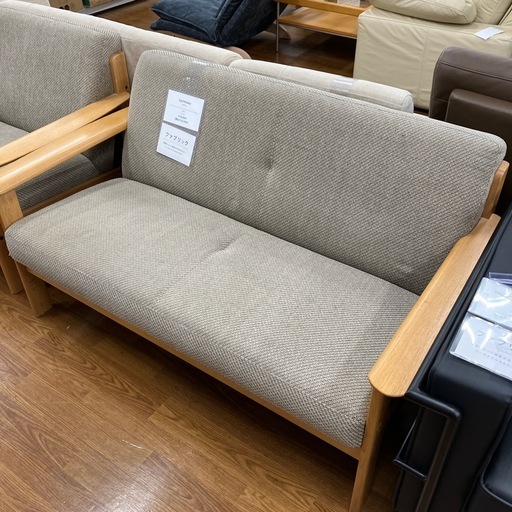 karimoku 2人掛けソファー　ファブリック　【トレファク　川越店】
