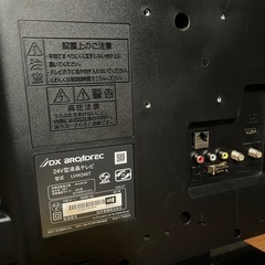 壊れたテレビの画像
