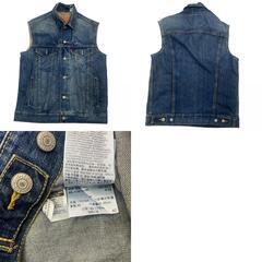 186003 Levi's リーバイス 80s 90s 70506 デニムベスト 現行品 インディゴ メンズ 2点まとめ売り [0000000001112]の画像