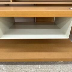 ★リユースのサカイ高崎店★TJ12914  デスク ライトブラウン H46.5×D39.5×W120 クリーニング済みの画像