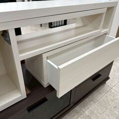 ★リユースのサカイ高崎店★TJ12917  テレビ台 アイボリー H41×D24×W80 クリーニング済みの画像