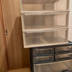 クリアチェスト収納・2個セットの画像