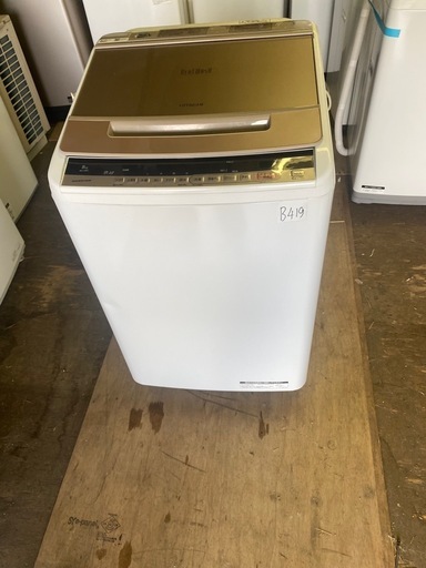 NO B519?福岡市内配送設置無料✨?BW-V80C 全自動洗濯機 ビートウォッシュ シャンパン [洗濯8.0kg /乾燥機能無 /