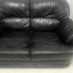 本革 ソファー　2セット　無料であげます！　滋賀県の画像