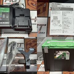 値下げしました！【未使用】ハイコーキ HiKOKI M3612DAXP 12mmコードレスルータ バッテリ×1・充電器付き【ハンズクラフト佐賀】の画像