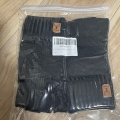 ★新品未使用★裏起毛の指なし手袋★ブラックの画像