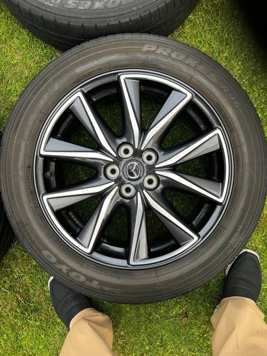 マツダ純正 CX-5 19インチ 225/55R19 タイヤホイール 1台分 中古品