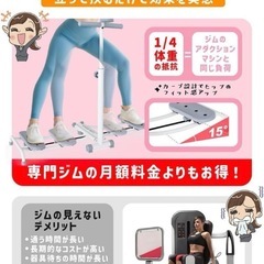 レッグスライド 内転筋 骨盤底筋 大臀筋強化 静音 折りたたみ ハンドル付きの画像