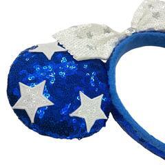 186000 Disney ディズニー 2点 カチューシャ ミニー スパンコール 星 美品 まとめ売り ペアコーデ [0000000001121]の画像