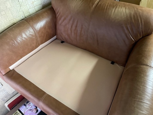 定価30万円　本革ソファー　ブラウン　アスプルンド　ハロ