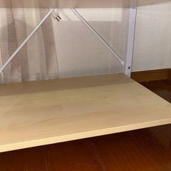 【最終値下】レンジ台付き収納棚／コンセント2口／キャスター付き／使用半年の画像