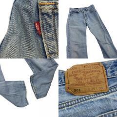 186004 Levi's リーバイス 90s USA製 501 W32 W29 デニム 2点まとめ売り [0000000001124]の画像
