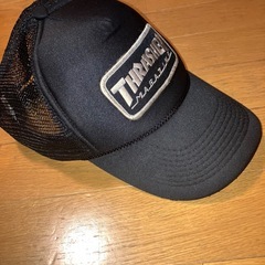 THRASHER メッシュキャップ 黒×銀の画像