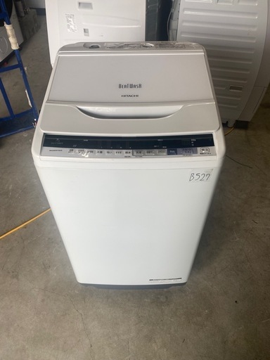 NO B527?福岡市内配送設置無料✨?洗濯機 7.0kg HITACHI 日立 BW-V70BE5-W エアジェット乾燥 部屋干し 