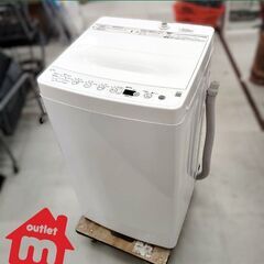 ハイアール 洗濯機 4.5kg 2022年製 BW-45A ホワ...