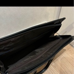 【美品】黒のビジネスバッグ 合成皮革の画像