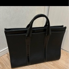 【美品】黒のビジネスバッグ 合成皮革の画像