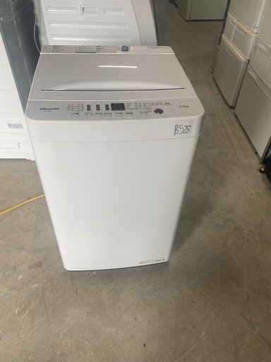 NO B528?福岡市内配送設置無料✨?全自動洗濯機 ホワイト HW-T55D [洗濯5.5kg /乾燥機能無 /上開き] 2020年