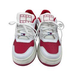 186000 TOMMY JEANS トミージーンズ 厚底スニーカー EN0EN02086  23 レッド/ホワイト [0000000001132]の画像