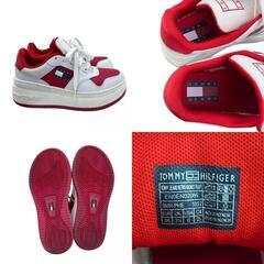 186000 TOMMY JEANS トミージーンズ 厚底スニーカー EN0EN02086  23 レッド/ホワイト [0000000001132]の画像