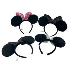 186000 Disney ディズニー 4点 カチューシャ ミニー  まとめ売り ペアコーデ [0000000001135]の画像