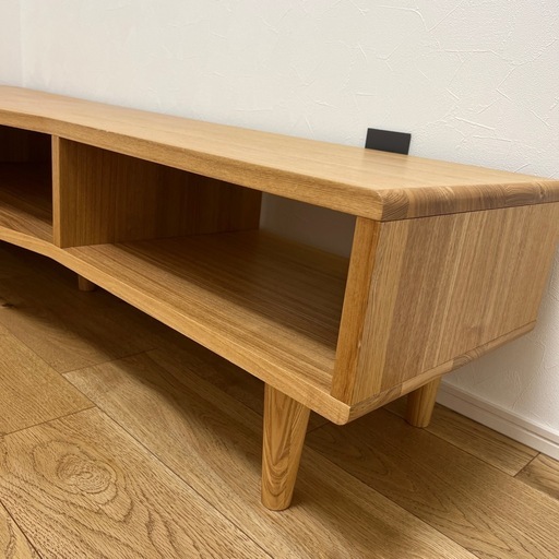 ベルメゾン　テレビ台　タモ材