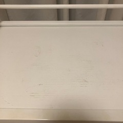 【0円】キャスター付き3段ワゴン（ホワイト）30日まで引き取り希望の画像