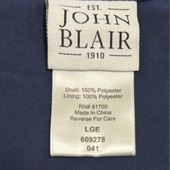 【新品　未使用】 John Blair ジョンブレア ブルゾン ジャケット アウター　ウィンドブレーカー　Ｌサイズの画像