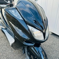 値下げ！北海道　ヤマハ　マジェスティ　SG03 社外マフラー付き！ボックス付き！走行少ない！タイヤ前後山あり！バッテリー新品付き！の画像