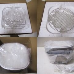 G∀171 グリル鍋 レコルト ポットデュオ キャレ RPD-4-W クリームホワイト 未使用品 recolte 検：卓上電気小鍋/調理鍋/電気鍋/焼く/揚げるの画像