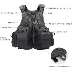 新品未使用男女可カーキライフジャケット救命胴衣の画像