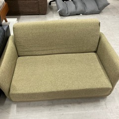 2人掛けソファーグリーン【トレファク堺福田店】